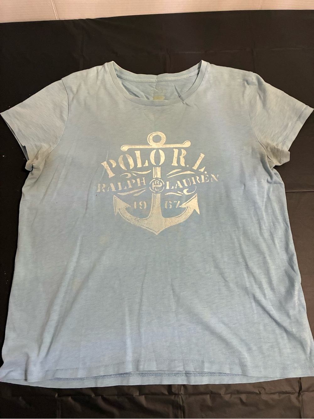 Polo by Ralph Lauren Light Blue Anchor Graphic Short Sleeve Tee